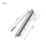 AutoClose Türschließer 150 Grad Öffnung einstellbar Edelstahl Türschließer www.middo.nl