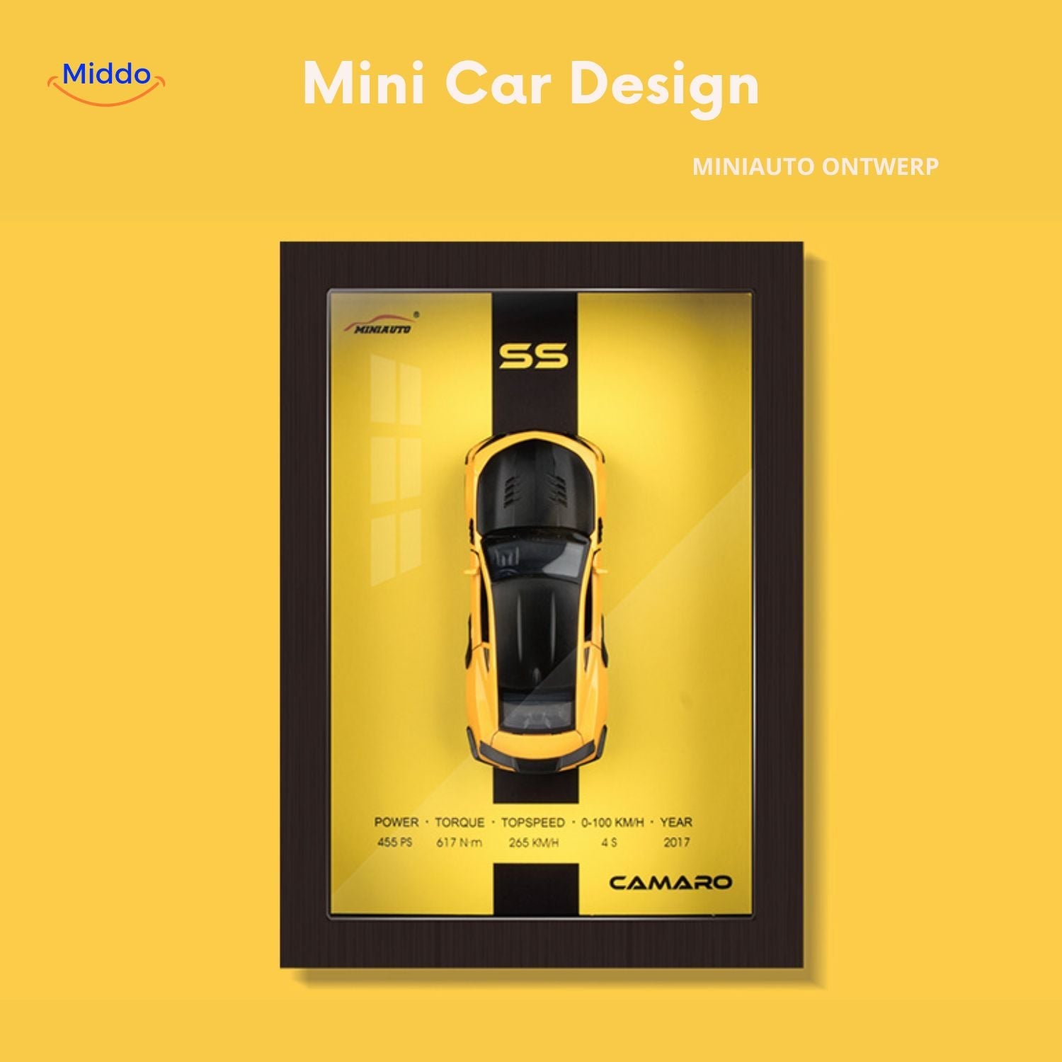 AutoCraft 3D Rahmen Camaro SS 2017 www.middo.nl