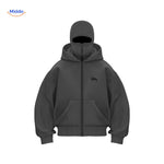AutumnBliss Hoodie donker grijs met geborduurd logo www.middo.nl