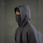 HerbstBliss Hoodie dunkelgrau mit Zipper www.middo.de