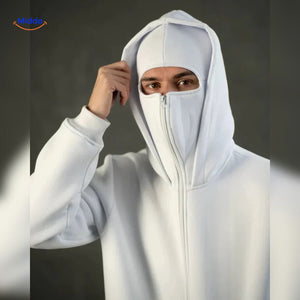 AutumnBliss Hoodie weiß mit Reißverschluss