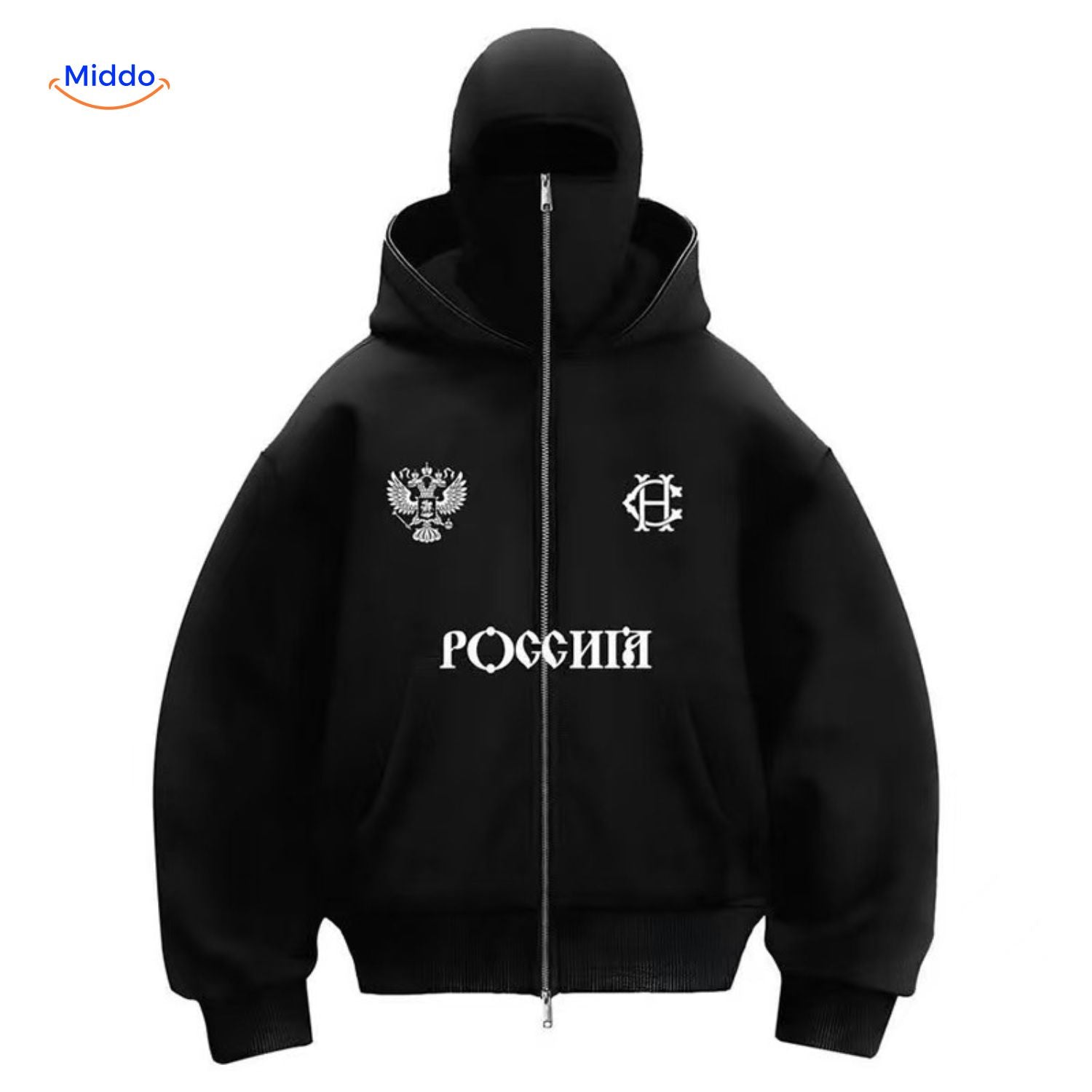 AutumnBliss Hoodie schwarz mit Logo www.middo.nl