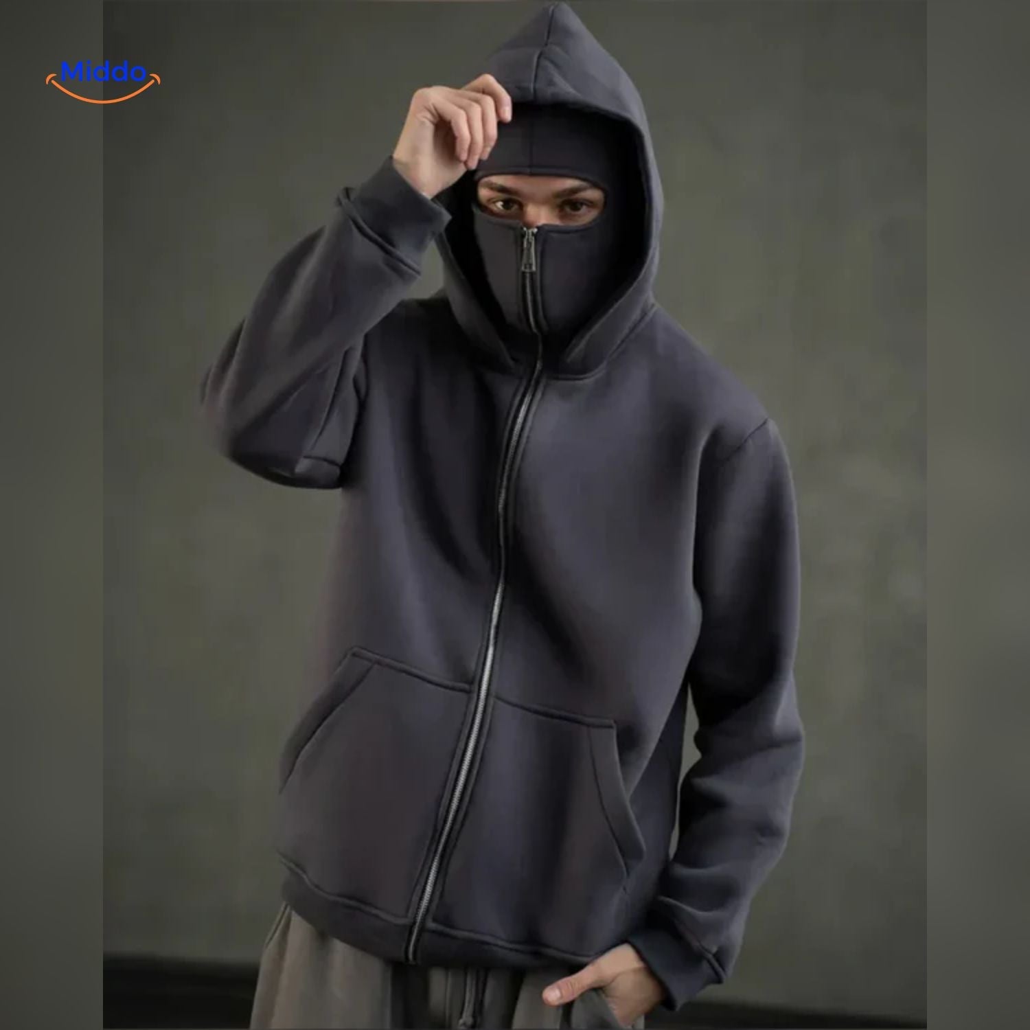 HerbstGlück Hoodie schwarz Stil www.middo.nl
