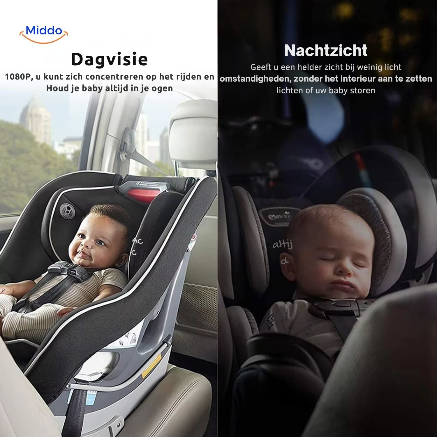 BabyGuard Tag- und Nachtansicht mit klarem Bild für Babys