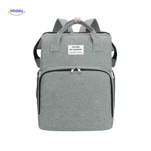 BabyLuxe Rucksack in Grau – Trendige Wickeltasche www.middo.de
