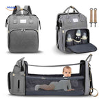 BabyLuxe Rucksack – Mult funktionale Wickeltasche mit Wiege und Flaschenfächern | www.middo.de