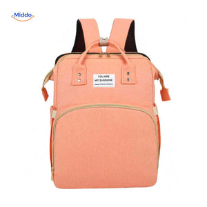 BabyLuxe Rucksack orange – praktische Wickeltasche | www.middo.de