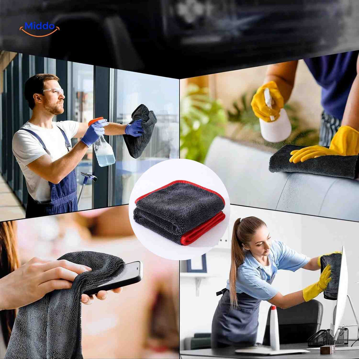 BraidDry Handtuch – Ideal für die Reinigung von Auto-Innenräumen und -Exterieur. Besuchen Sie uns auf www.middo.de