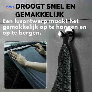 BraidDry Handtuch – schnelltrocknendes und leicht aufzuhängendes Handtuch für Ihr Auto. Besuchen Sie uns auf www.middo.de