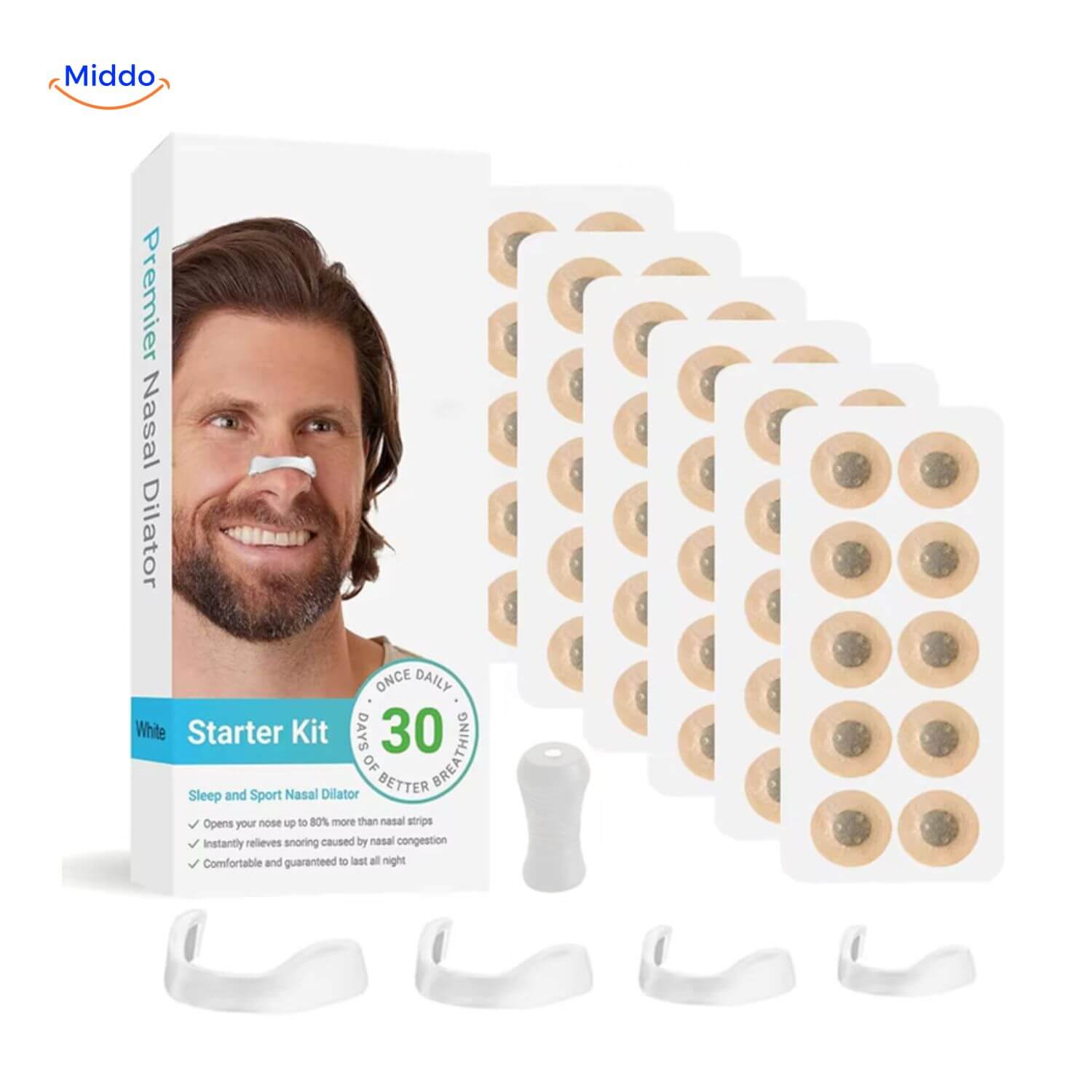 BreatheEase Kit 30 Tage Streifen mit Dilator www.middo.de