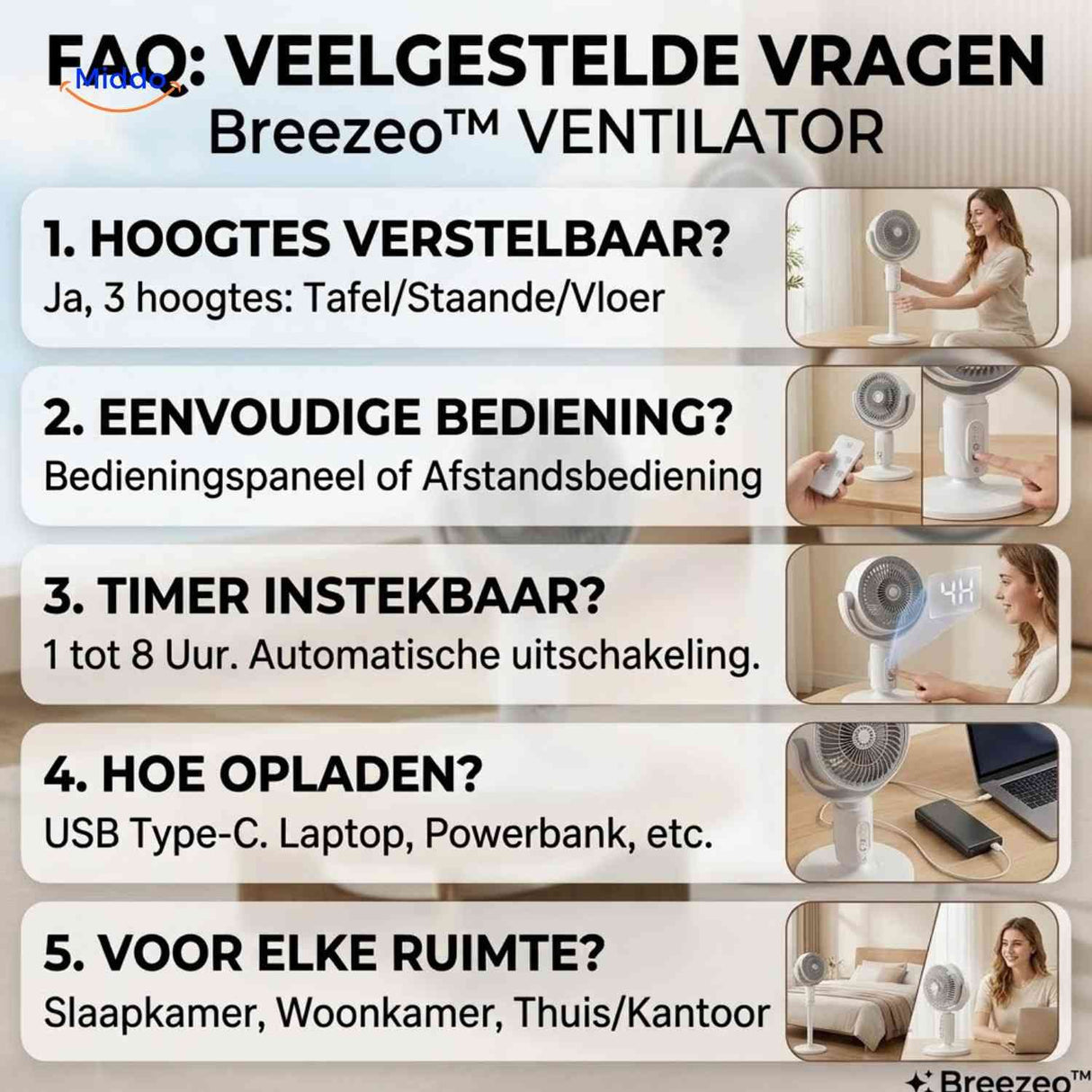 Breezeo™ Ventilator, Produktbild 9