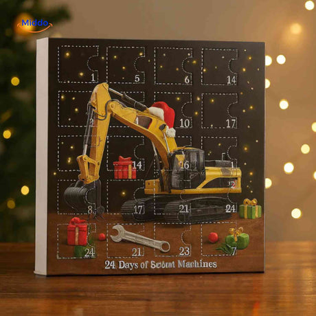 Buildora Adventskalender 24 Tage Baufahrzeuge-Set