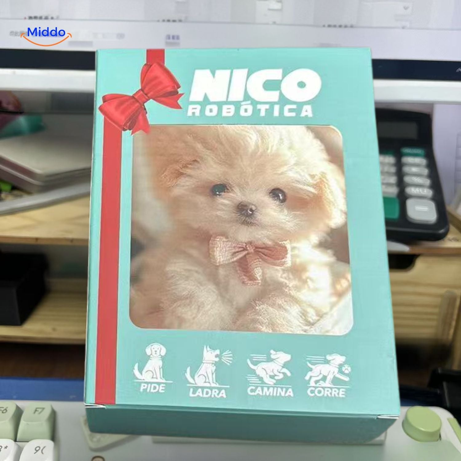 BunnyBuddy Plüsch Nico Roboterhund - Unboxing des Welpen Spielzeugs www.middo.nl