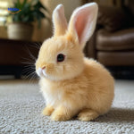 BunnyBuddy Plüschpastellgelbes Kaninchen Kuscheltier für Jungen und Mädchen www.middo.de