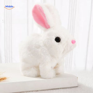 BunnyBuddy Plüsch süß rosa Kaninchen mit weißen Ohren www.middo.de