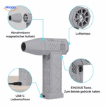 TurboJet Pro™ – Leistungsstarker Luftbläser (130.000 RPM) für Auto, BBQ, Werkstatt und mehr!