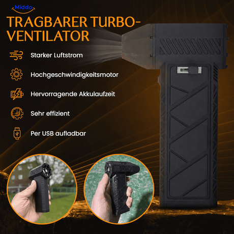 TurboJet Pro – Leistungsstarker Luftbläser (130.000 RPM) für Auto, BBQ, Werkstatt und mehr – Ansicht 8