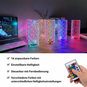 Krystal Tischlampe mit 16 Anpassbaren Farben und Touchpad – Ansicht 8