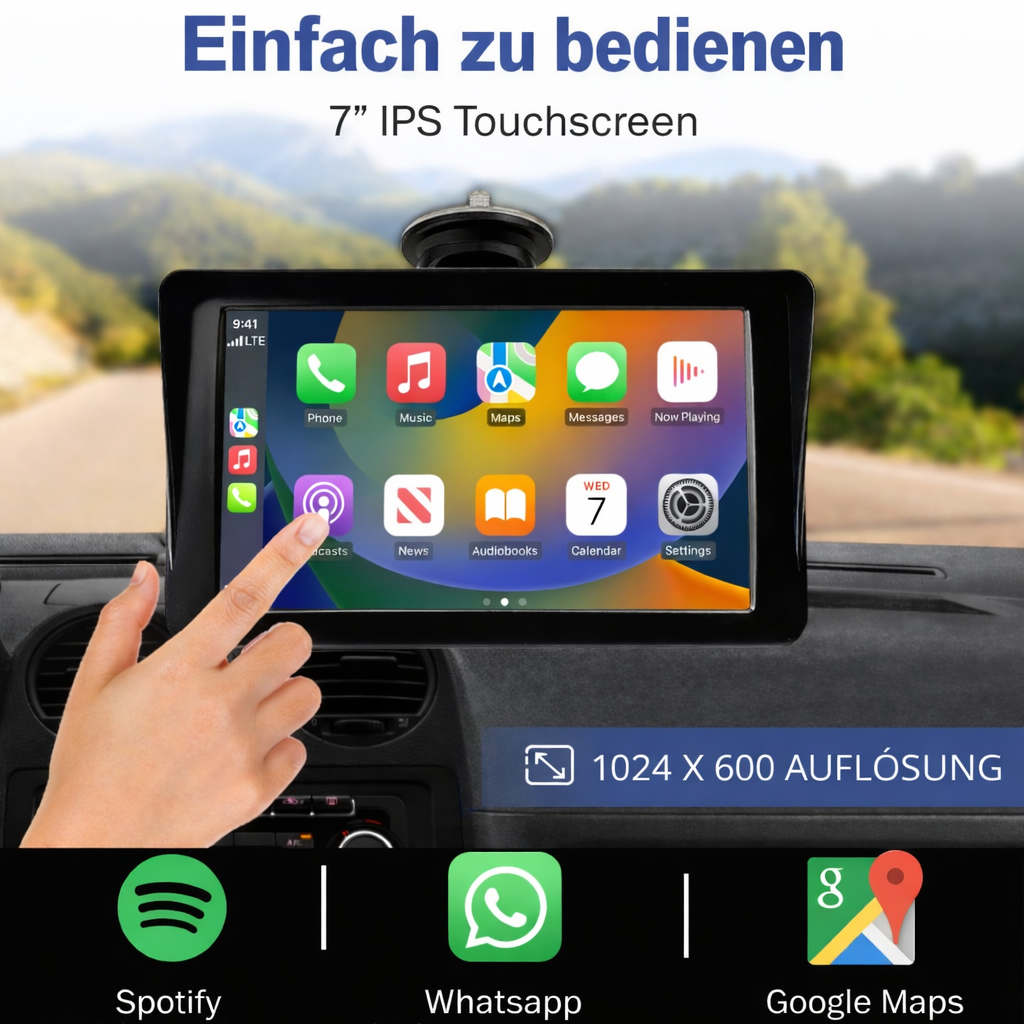 Sparen Sie über 100 € bei CarPlay™ & Android Auto | Upgraden Sie Ihr Auto in 2 Minuten – Keine Installation notwendig!