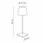 Lumiset™ | Hohe dimmbare LED-Lampe, USB-C, 24-Stunden-Batterie, wasserdicht IP54