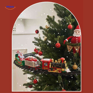 Weihnachtszug Weihnachtsbaumzug mit Waggons und Santa - www.middo.de