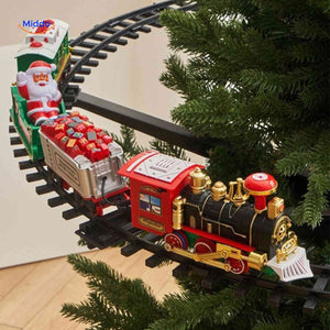 Weihnachtsbahn - Runde Weihnachtsbaumzug mit Wagen - www.middo.de