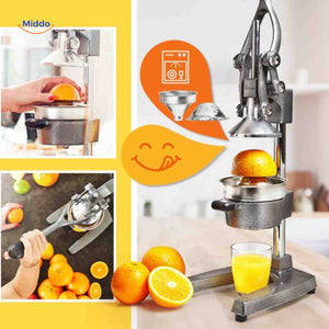 Citripress Saftpresse – Manuelle Citrus Presse mit abnehmbarem Sieb | www.middo.de