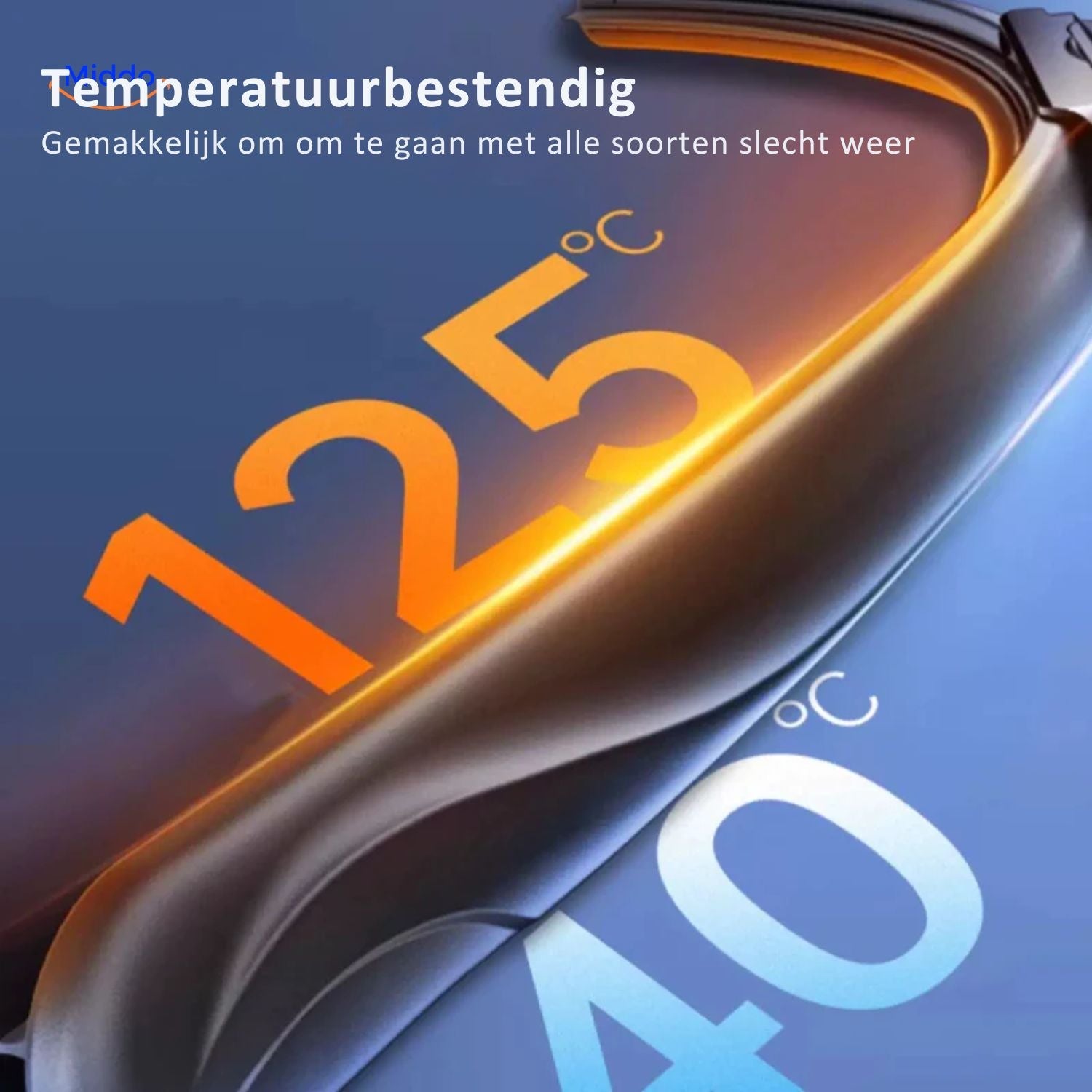 ClearGlide Wischer mit Silikon- und Gummitechnologie www.middo.nl