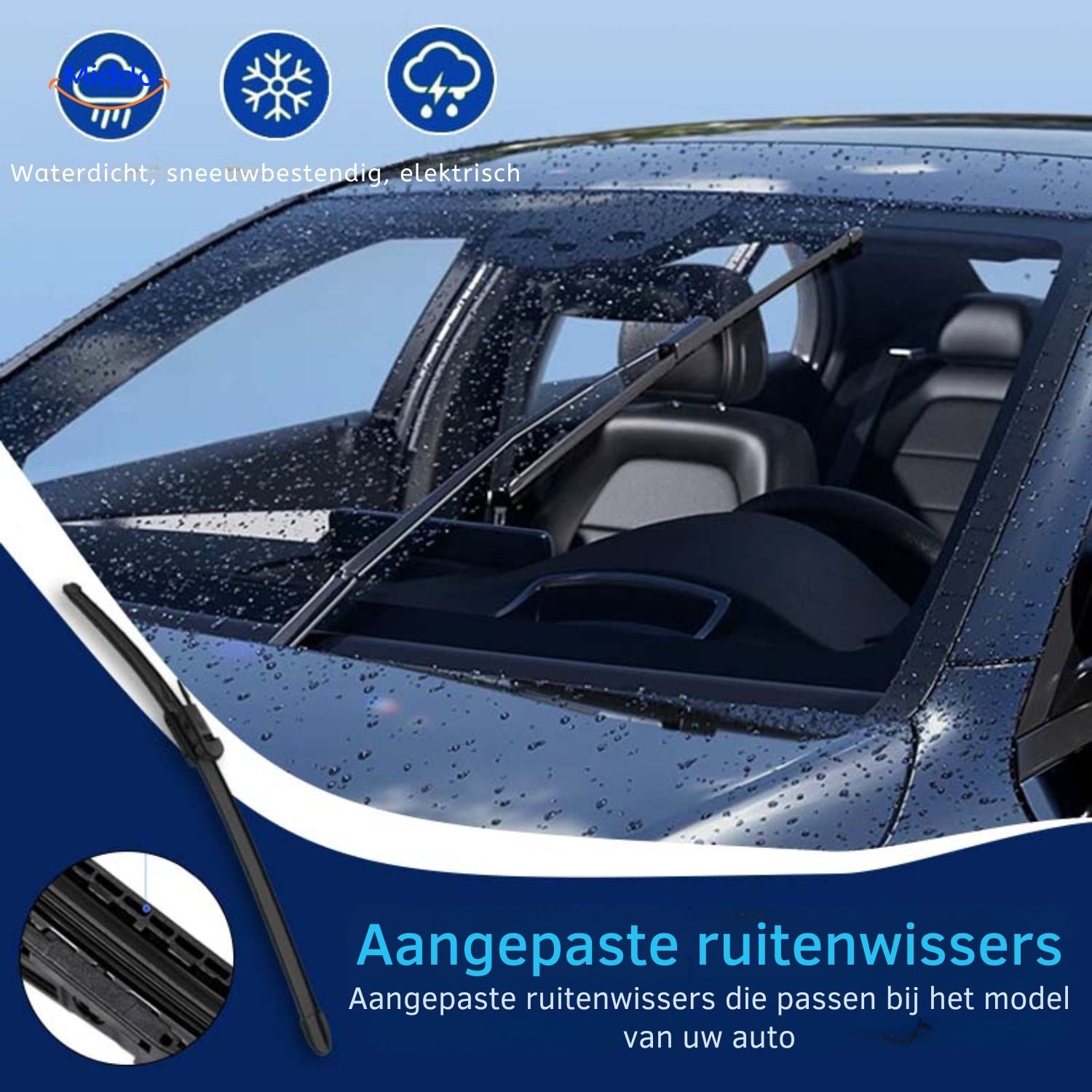 ClearGlide Wischer mit Temperaturbeständigkeit und zuverlässiger Leistung www.middo.de