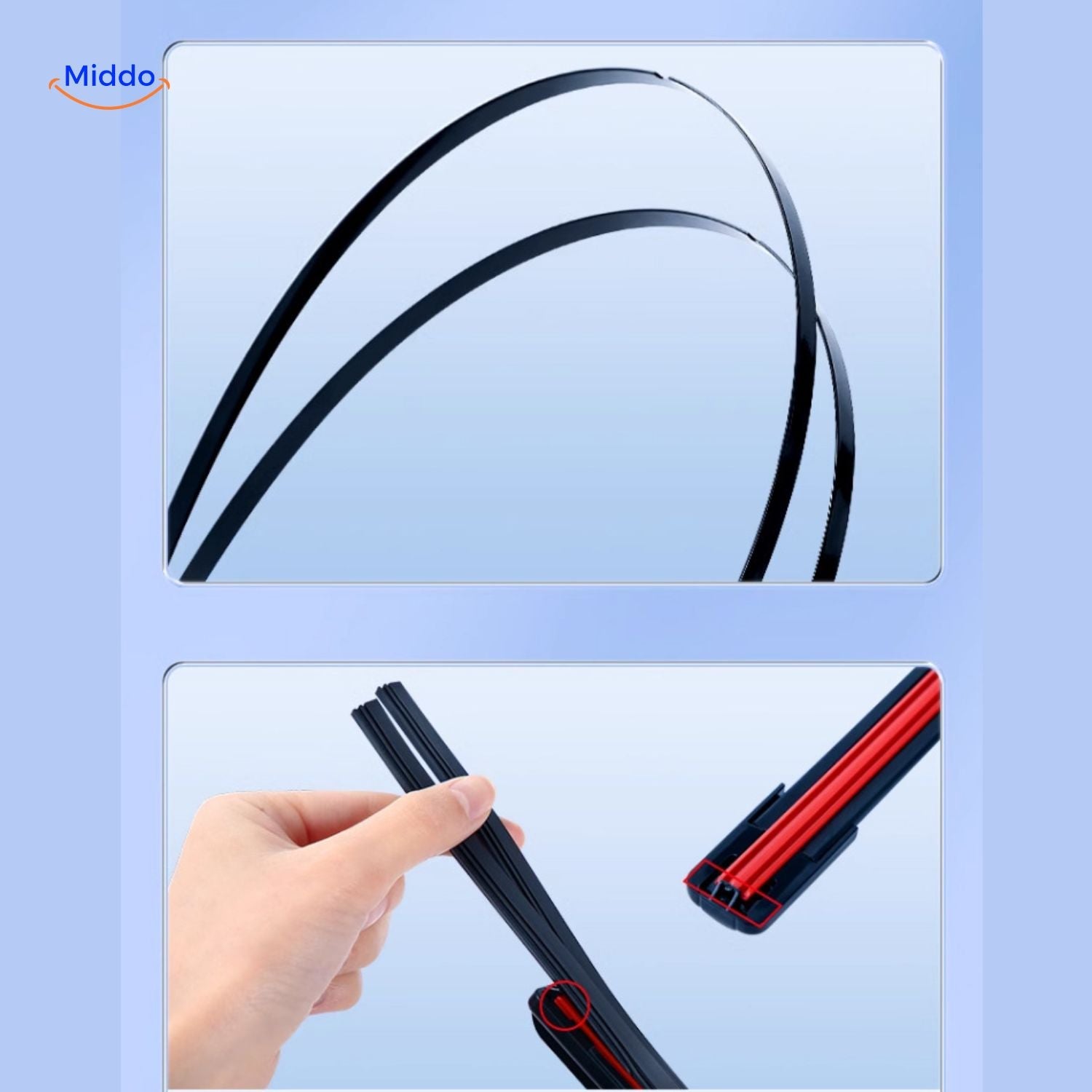 ClearGlide Wischer für effiziente Regenkraft und innovative Leistung www.middo.de