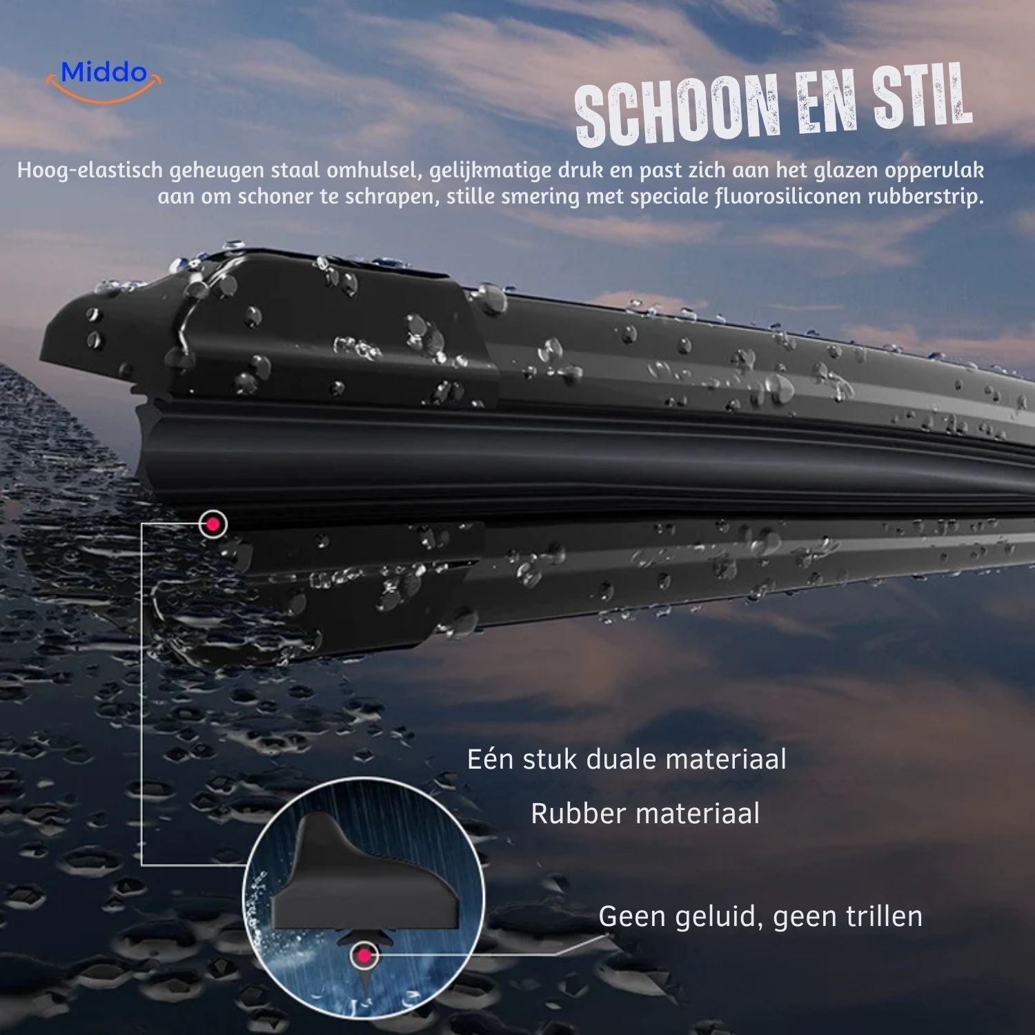 ClearGlide Wischer für optimierte Leistung für die Sicht beim Fahren www.middo.de