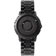 Schwarze Magnetique Uhr mit Metallband