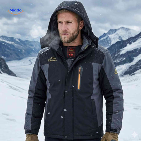 OutdoorJackets isolierte Winterjacke beim Bergwandern