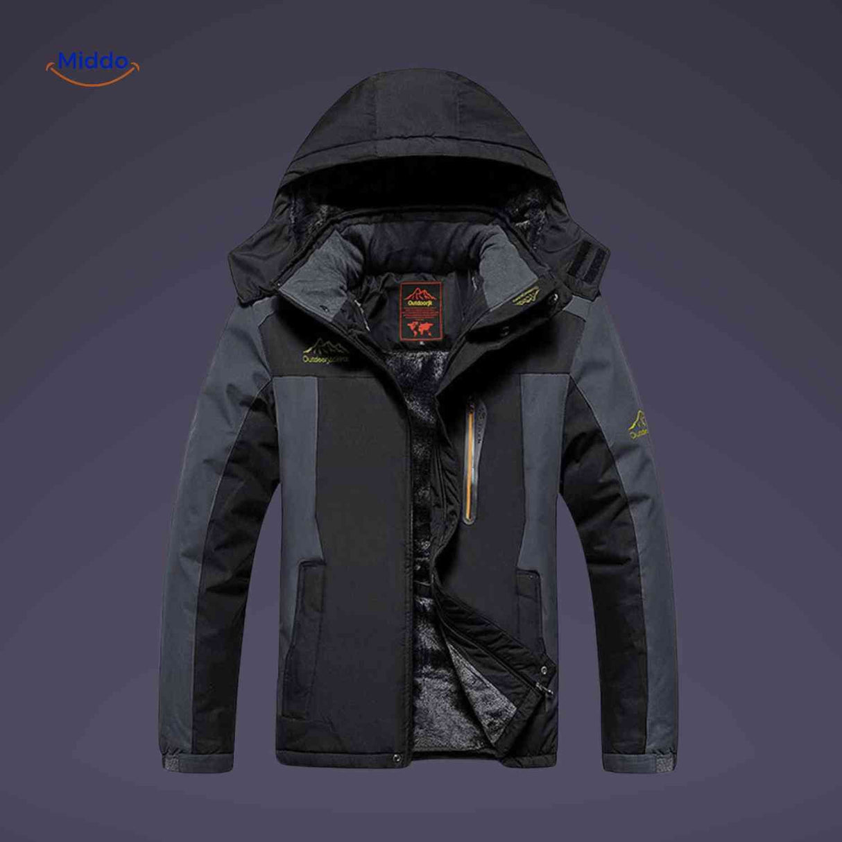 OutdoorJackets isolierte Outdoorjacke mit Reißverschlusstaschen