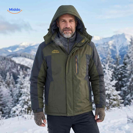 OutdoorJackets warme Outdoor-Winterjacke mit Kapuze