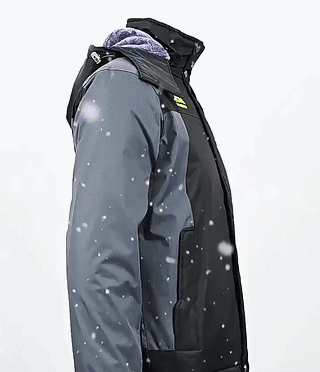 OutdoorJackets wasserdichte Outdoorjacke seitlich mit Kapuzendetail