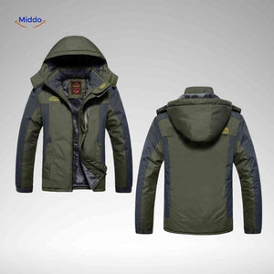 OutdoorJackets wasserdichte Winterjacke mit Kapuzendetail