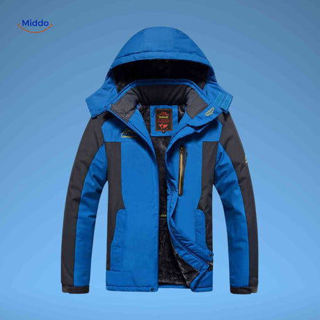 OutdoorJackets wasserdichte Winterjacke mit Kapuze und Fleecefutter