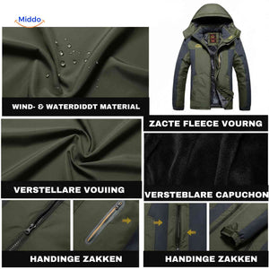 OutdoorJackets wind- und wasserdichtes Material mit Fleecefutter