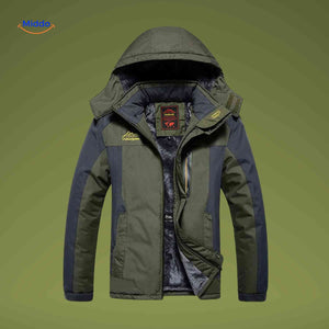 OutdoorJackets winddichte Outdoor-Winterjacke mit Kapuze