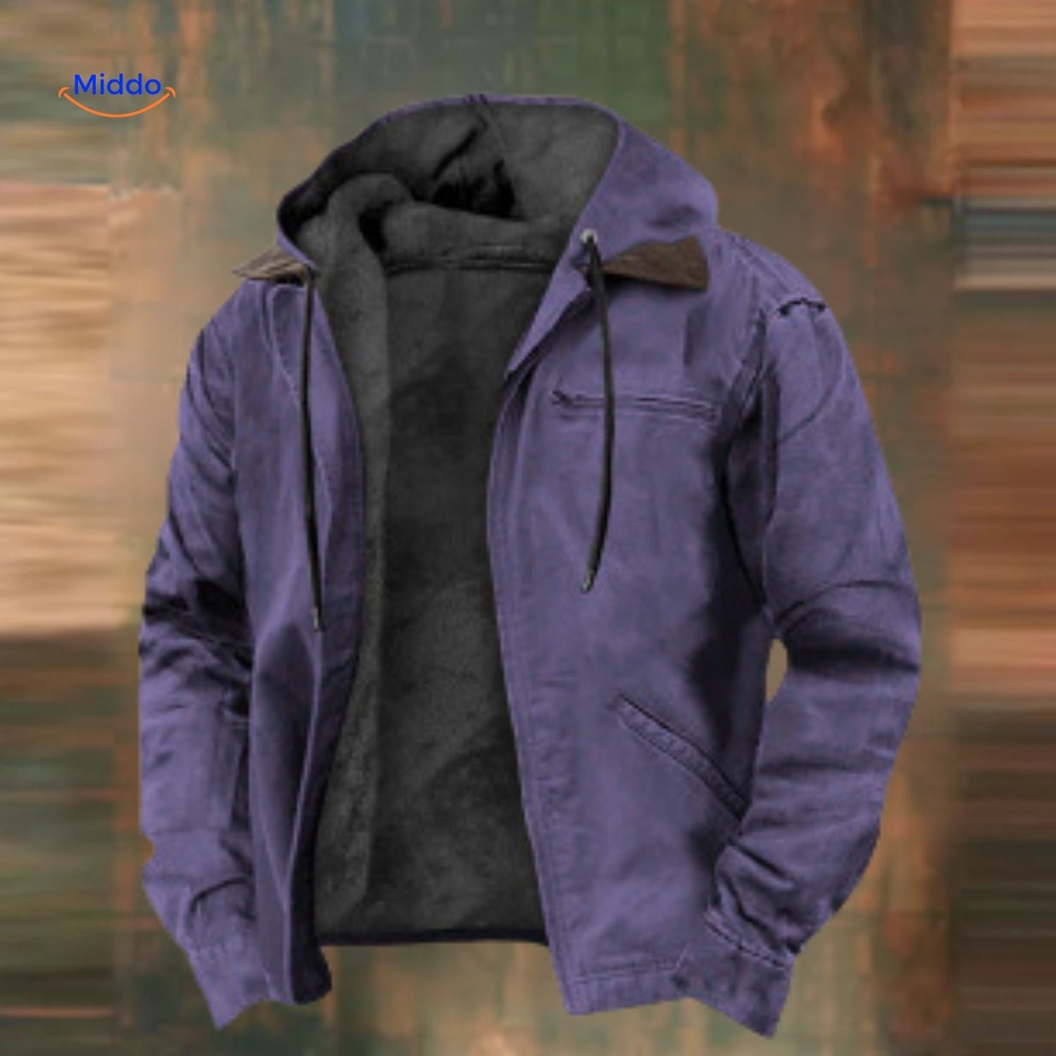 ColorFusion Hoodie dunkelblau mit Kapuzenfutter www.middo.de