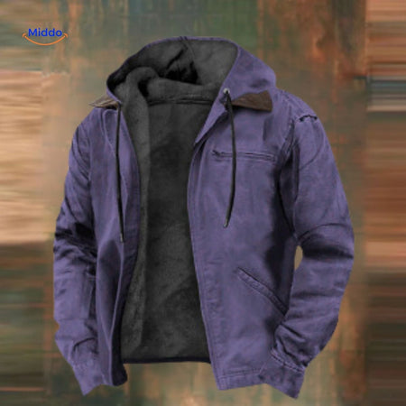 ColorFusion Hoodie dunkelblau mit Kapuzenfutter www.middo.de