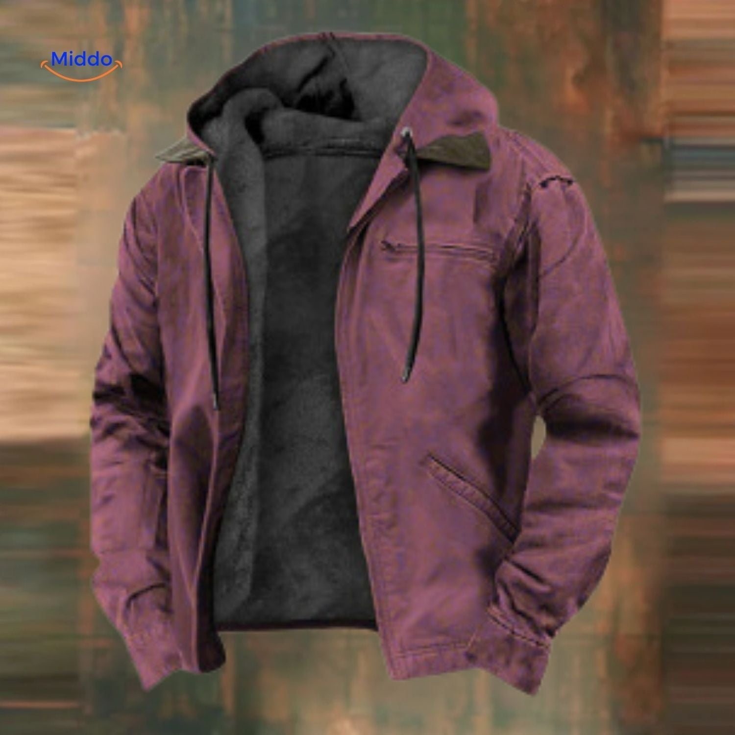 ColorFusion Hoodie grün mit Kapuzenfutter www.middo.de