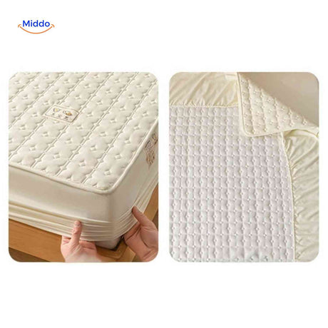 Comfortora Matratzenbezug mit gepolsterter Oberseite und elastischen Ecken – www.middo.de