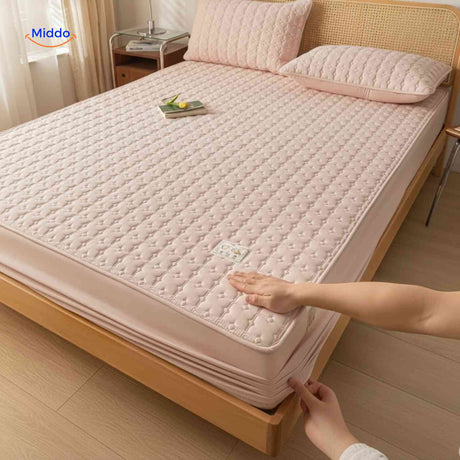 Comfortora Bettbezug mit verstellbarer Höhe und elastischen Ecken - www.middo.de