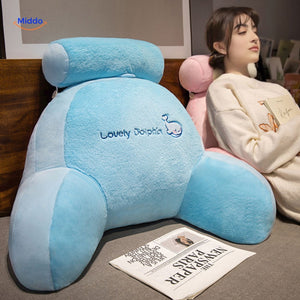 ComfyBack Rückenstützkissen Blau Delfin Design