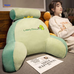 ComfyBack Rückenstützkissen grau Hunde-Design Seitenansicht www.middo.de