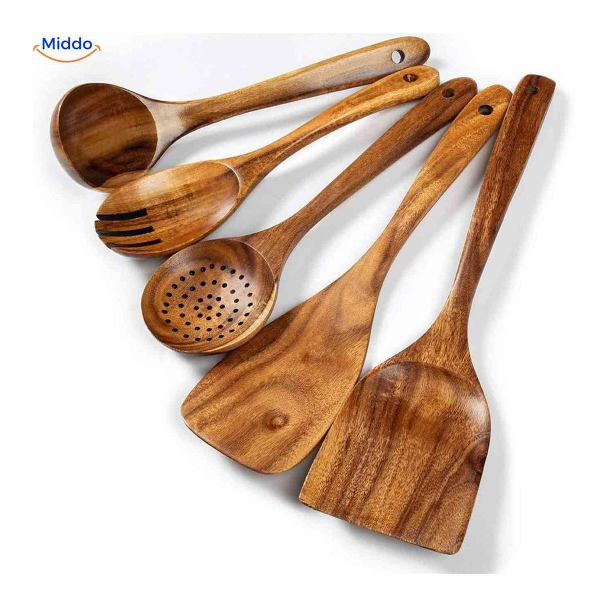 Cookora Spatelset – 5-teiliges Set aus Holz für Ihre Küche kaufen auf www.middo.de