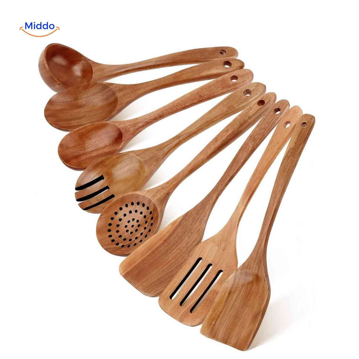 Cookora Holzspatel-Set aus natürlichem, nachhaltigem Küchenzubehör – www.middo.de