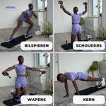 CoreFlex Fitnessboard Kraft- und Core-Übungen mit Anleitungen www.middo.nl